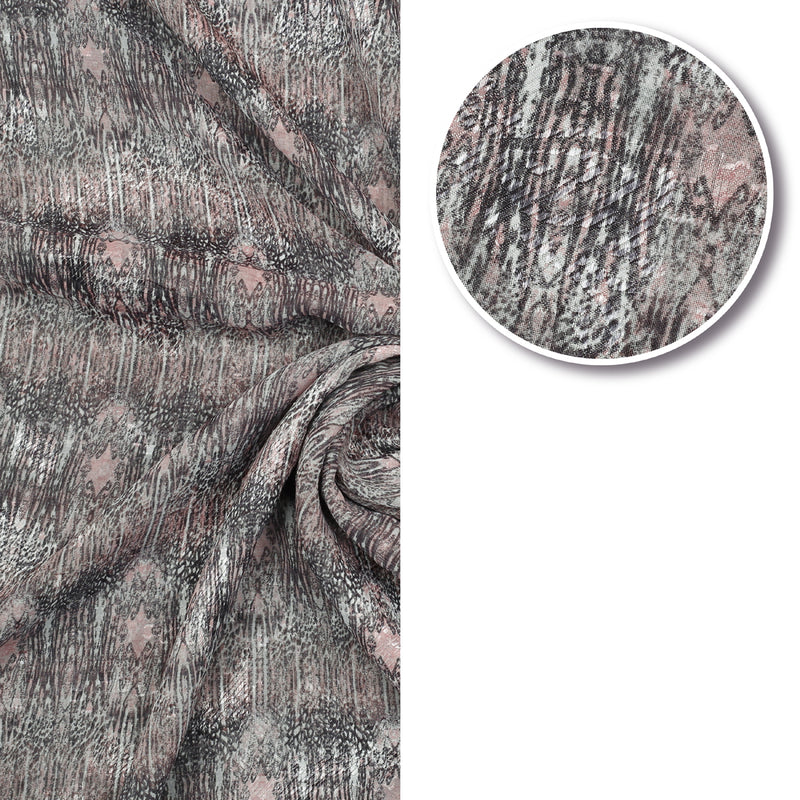 Pewter Chiffon Brosha